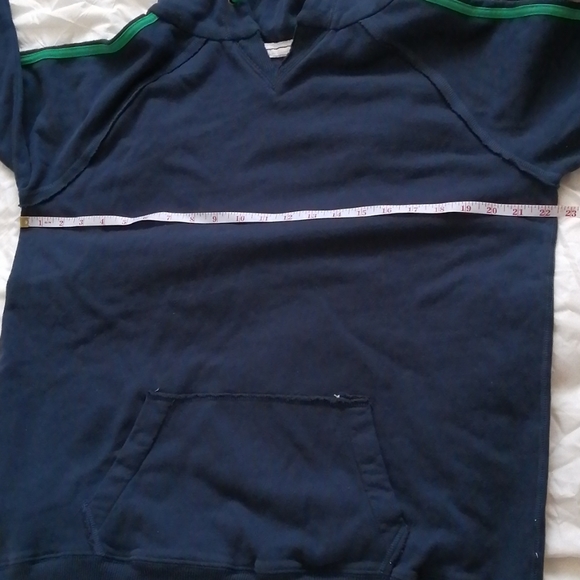 New Men hoodie 100% cotton navy blue - Picture 3 of 6